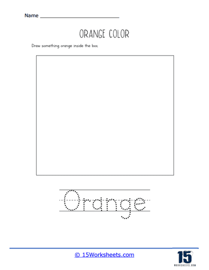 Something Orange Worksheet