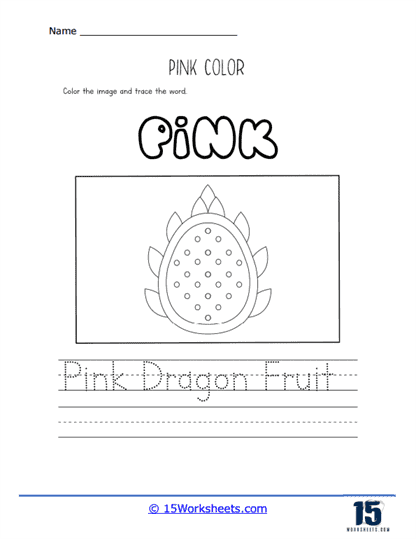 Dragon Fruit Worksheet