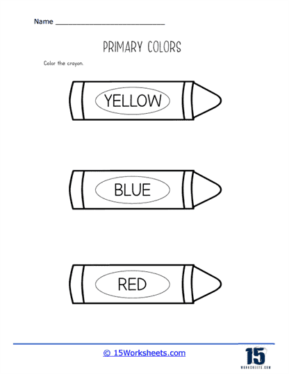 Crayons Need Color Worksheet