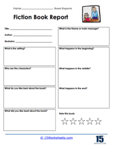 Book Reports Worksheets - 15 Worksheets.com