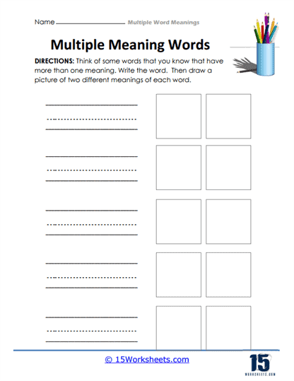 Multiple Word Meanings #14