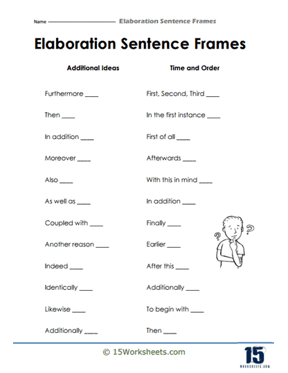 Elaboration Sentences #15