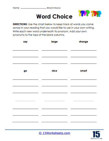 Word Choices #15