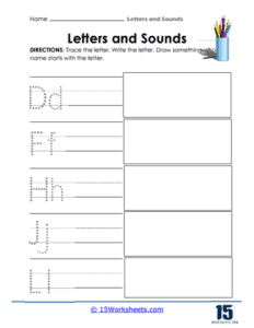 Letters and Sounds Worksheets | Phonics Skills - 15 Worksheets.com