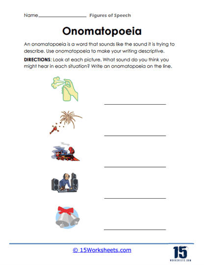 Onomatopoeia Worksheet