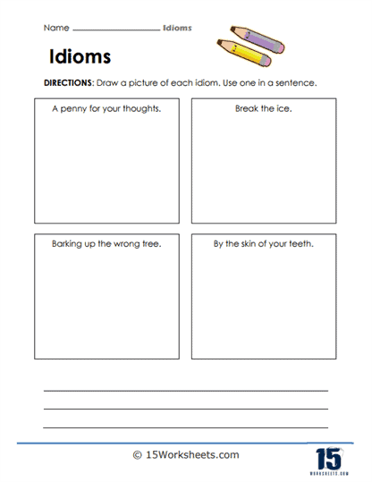Draw the Pictures Worksheet