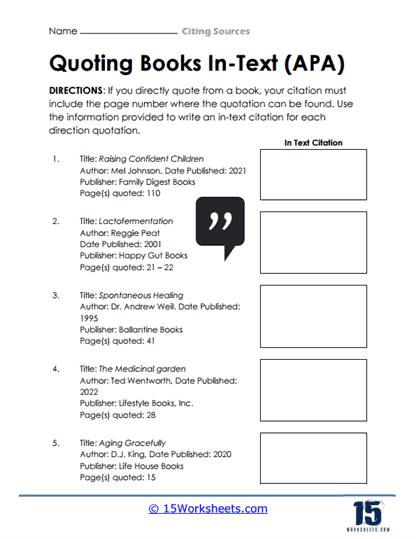 Quoting Books In-Text (APA)