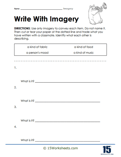 Conveying Thoughts Worksheet
