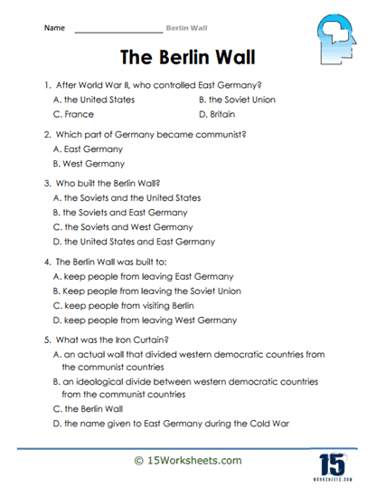 Berlin Wall Worksheets