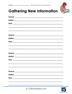 Gathering Information Worksheets - 15 Worksheets.com