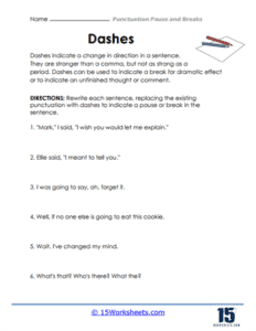 Pauses Worksheets - 15 Worksheets.com