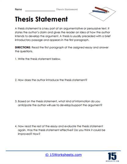 Thesis Statements #2