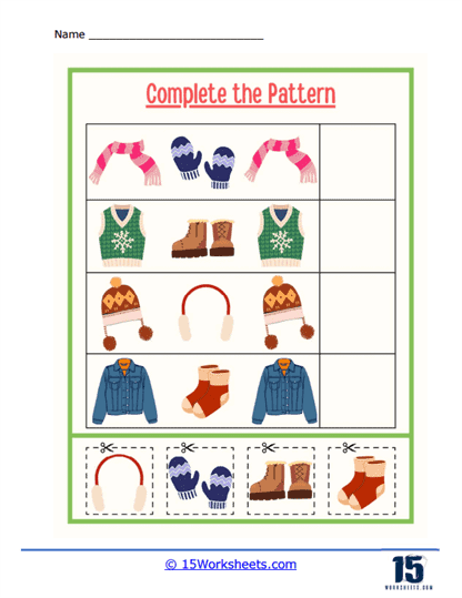 Complete the Pattern Worksheets