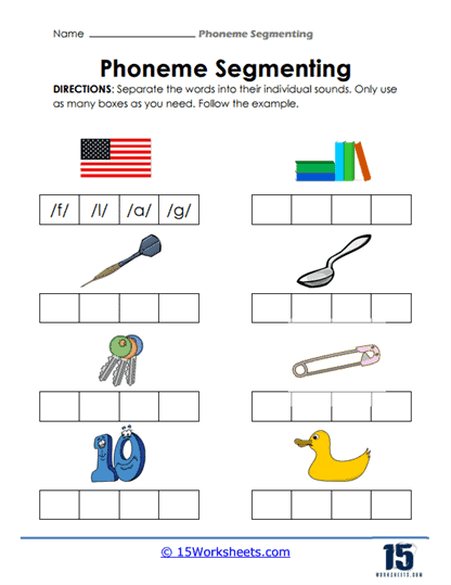 Phoneme Segmenting Worksheets Worksheets Com