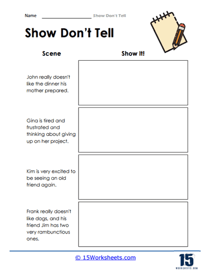 Show Don't Tell #2