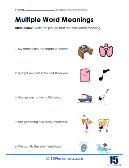 Multiple Word Meanings #2