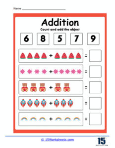 Adding Objects Worksheets - 15 Worksheets.com