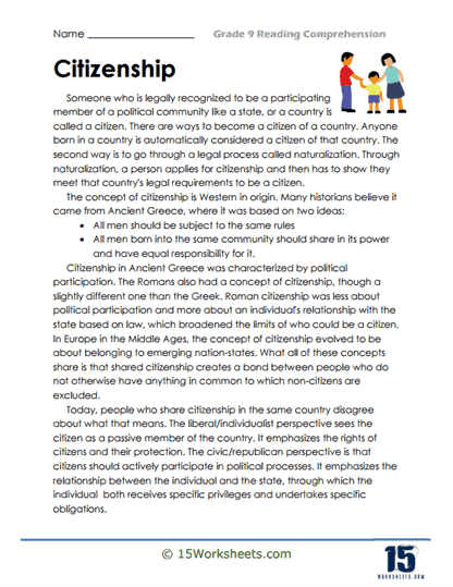 The Foundations Of Citizenship