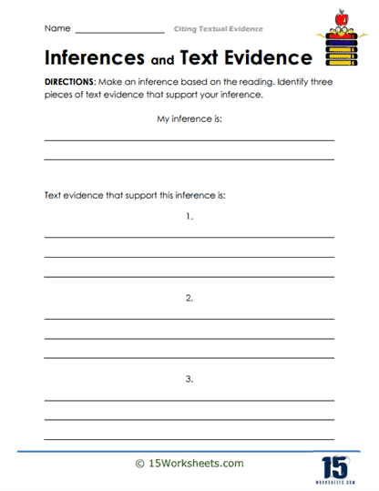 Inferences and Text Evidence