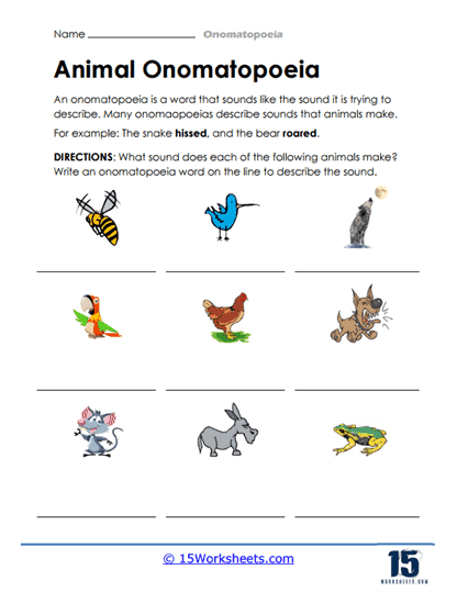 Animals Make It Worksheet
