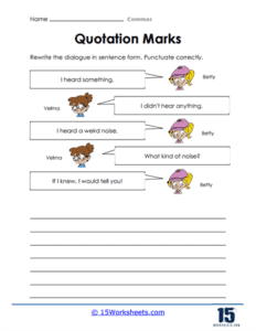 Commas Worksheets | Uses For Pause & Clarity - 15 Worksheets.com