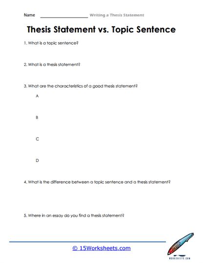 5.00 thesis statement quiz