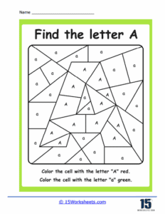 Letters Worksheets | Recognize, Write & Match - 15 Worksheets.com