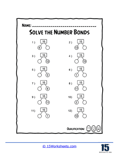 Solve the Number Bonds Worksheet