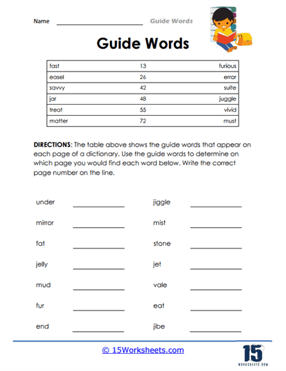 Guide Words #3