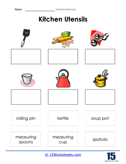 Kitchen Utensils Worksheets 15