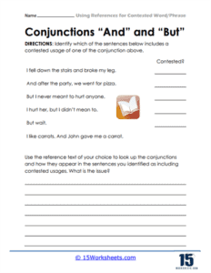 Contested Words Worksheets - 15 Worksheets.com