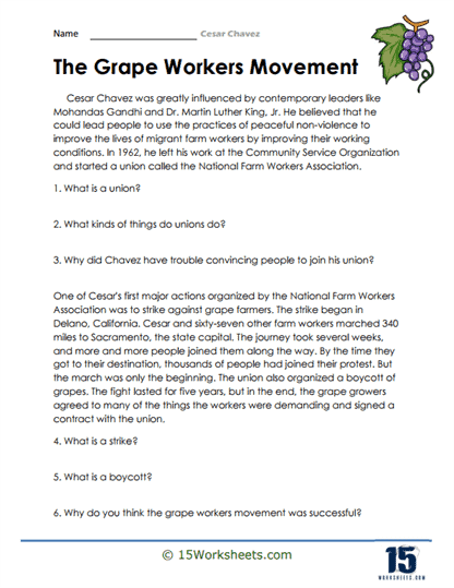 The Grape Workers Movement