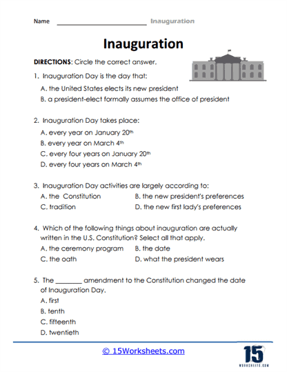 Questions About Inauguration Day