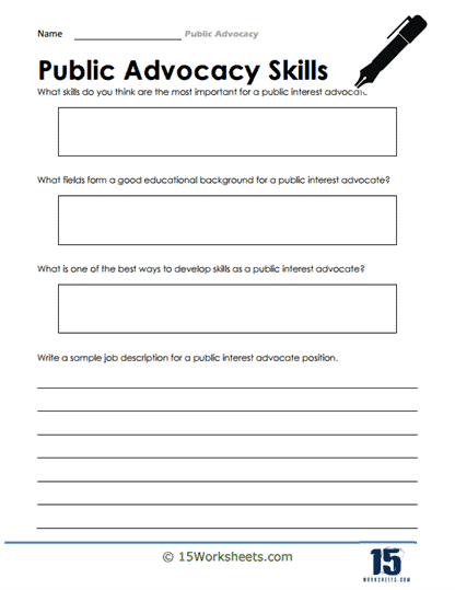Public Advocacy Skills