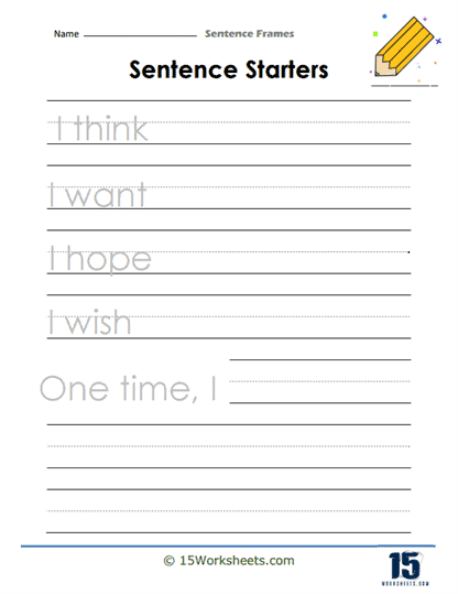 Sentence Frames #4