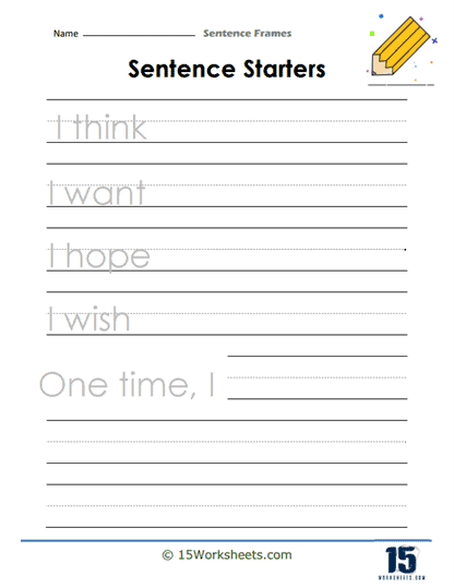 frame sentence using the word assignment