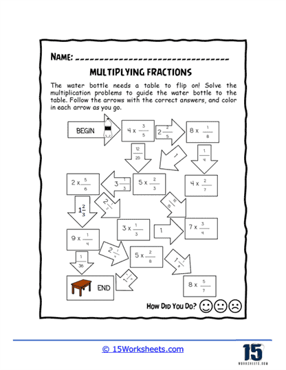 Arrow Multiplication Worksheet