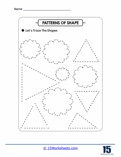 Clouds and Triangles Worksheet