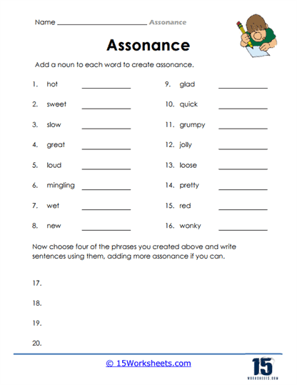 Nouns and Phrases Worksheet