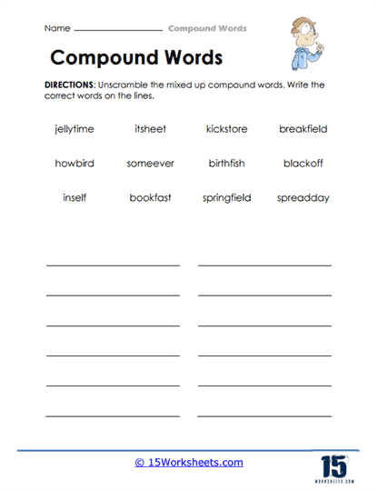 Compound Words Worksheets - 15 Worksheets.com