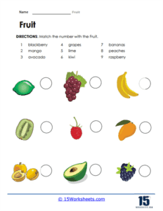 Fruit Worksheets - 15 Worksheets.com