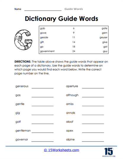 Guide Words #4