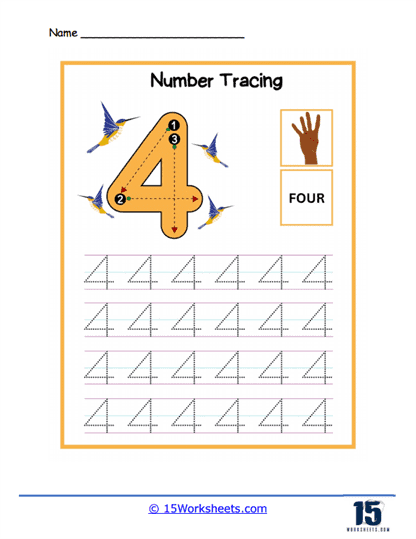 Number Tracing #5