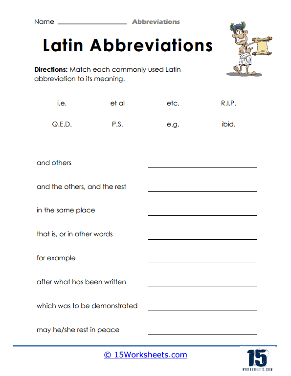 Latin Abbreviations
