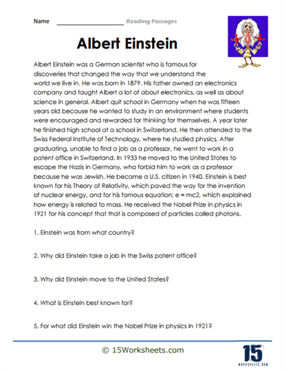 The Life Of Albert Einstein