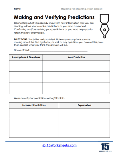 Reading for Meaning Worksheets