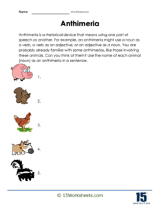 Anthimeria Worksheets - 15 Worksheets.com