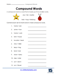 Compound Words Worksheets - 15 Worksheets.com