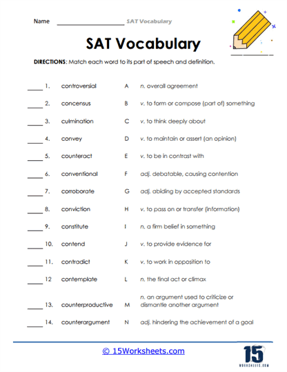 SAT Vocabulary Words #5