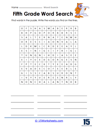 Word Searches #6